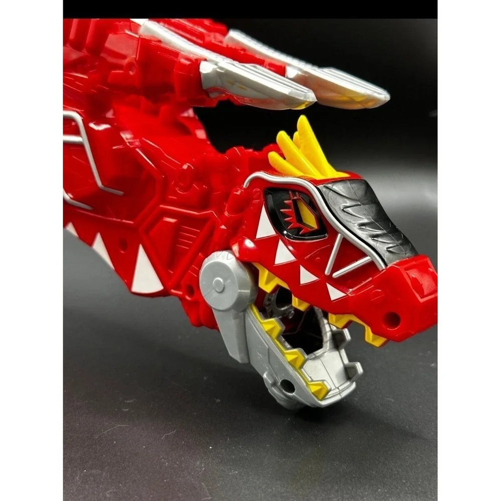 Power Rangers Tyrannosaurs Rex Super Charge Morpher Red Blaster Bandai WORKS-2